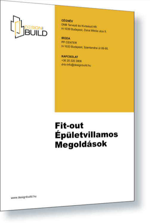 DNB épületvillamossági tervező és kivitelező prospektus